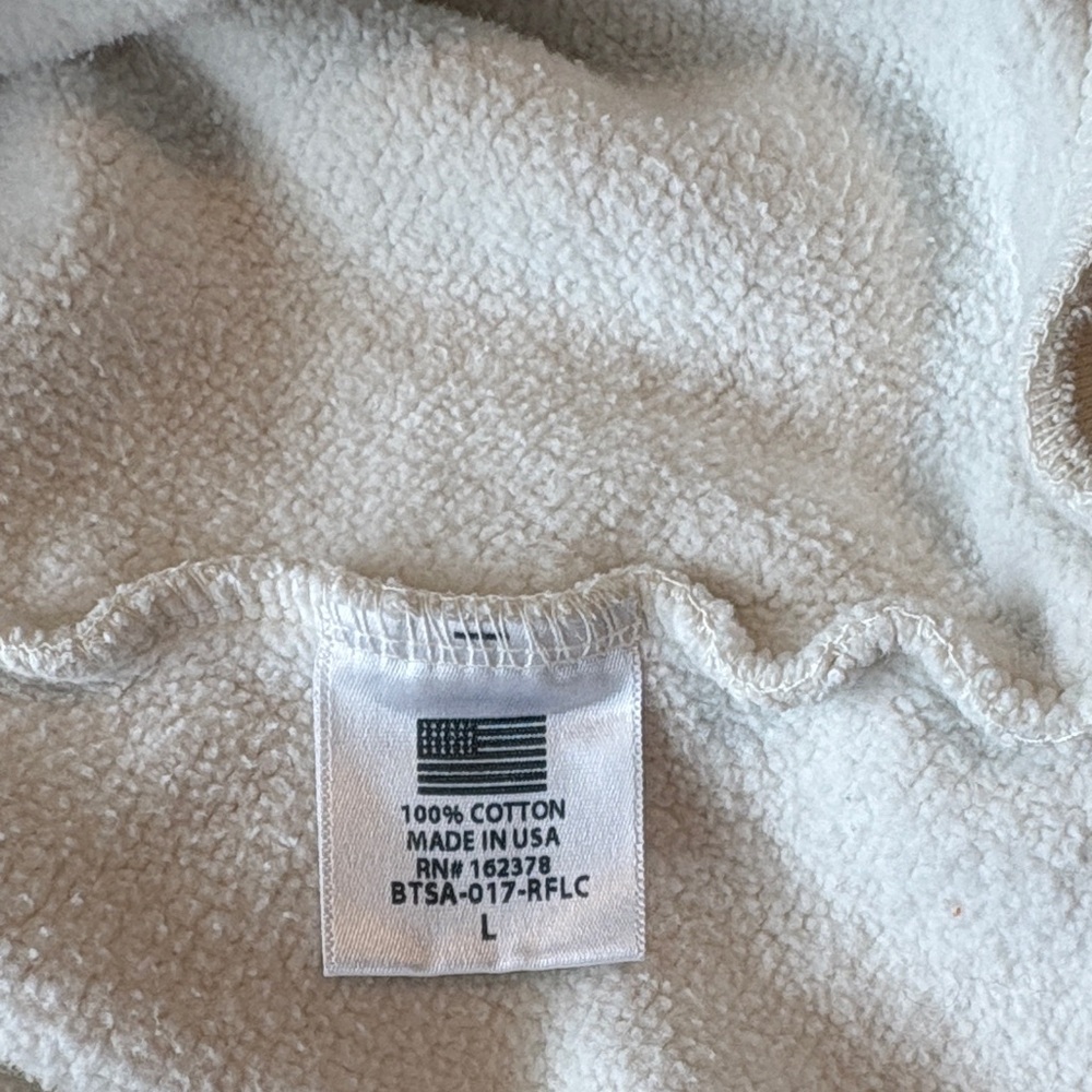 Spotify Crewneck Sweatshirt Cream, size Large Made in USA, 100% cotton - Picture 6 of 9